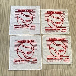 Set of 4 TWINS 2002 Proud and Loud Homer Hankies